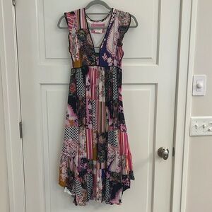 Anthropologie Midi Patchwork Dress